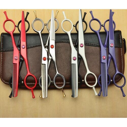 2Pcs 1012C 5.5'' Customized Brand Hairdressing Scissors 440C Cutting Scissors Thinning Shears Professional Human Hair Scissors