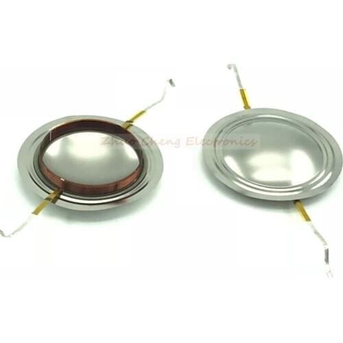2pcs 34.4mm 34.5 Core Treble Voice Coil Titanium Film Diaphragm Copper Clad Auminum Coil Commonly Speaker Repair film 1 Pairs