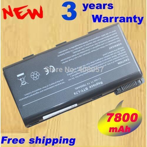 9cell Battery for MSI BTY L74 MS-1682 A5000 A6000 A6005 C61M32-HDSB CR500 CR700 CX700-010EU S9N-2062210-M47