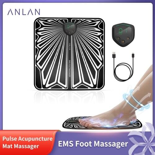 ANLAN EMS Foot Massager Health Care Mat Massageador Pulse Acupuncture Relaxation Terapia Fisica Stress Relief