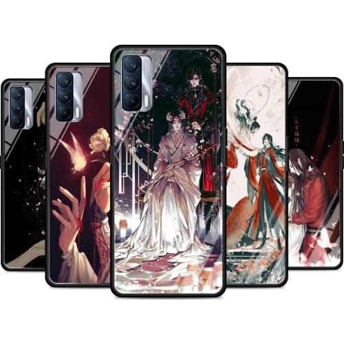 Heaven Officials Blessing Tempered Glass Cover For Realme 7 7i XT C3 6 5 Pro for OPPO A9 2020 A52 Find X2 Lite Phone Case