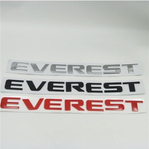 For Ford Everest Emblem Front Boonet Logo Letters Nameplate Stickers