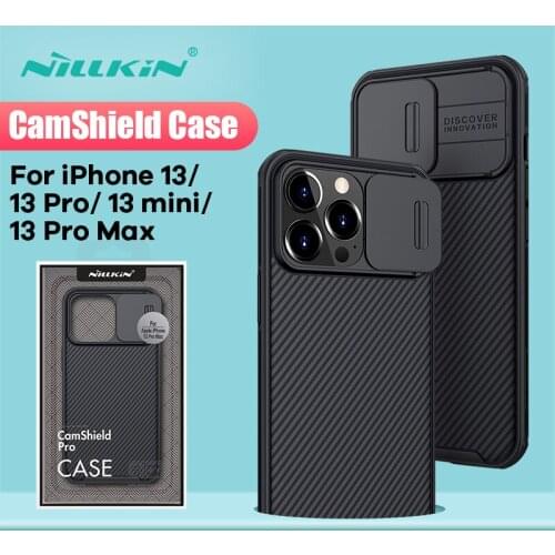 For iPhone 13 Pro Max Case For iPhone 13 Case NILLKIN Camshield Pro Camera Protection Case for iPhone 13 Pro for iPhone 13 mini