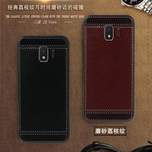 ISecret Case for Samsung galaxy J2 Core Case leather 5.0 inch Soft Black Silicone Cases for Samsung galaxy J2 CORE Case luxury