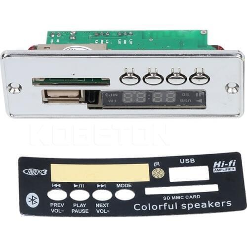 Kebidu Car MP3 Decoder Board Module USB Bluetooth Hands-free Player Integrated ZTV-M01BT Remote Control USB FM Aux Radio