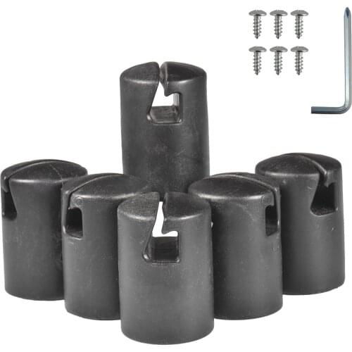 6PCS Trampoline Enclosure Pole Cap Diameter Trampoline Replacement Safety Caps For 1.26in Trampoline Enclosure Pole