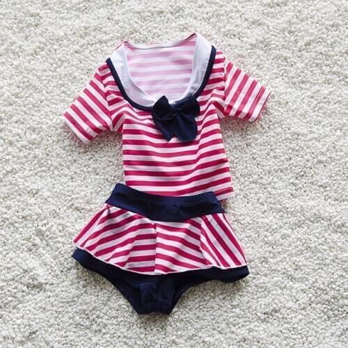 2021 New Kids Girls Two Pieces Swimsuit Tankini Set Bathing Suit Summer Children Swimwear Cute Swimming Beachwear