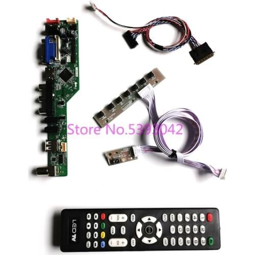 KIT for LP125WH2 (SL)(B1)/(SL)(B2)/(SL)(B3)/(SL)(B4) LCD panel LVDS 40Pin Analog 1366*768 VGA USB AV TV control drive board