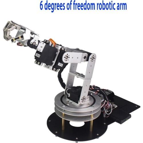 New Tech 6DOF Robot Mechanical Arm Five Fingers Alloy Dancing Hand Kit with Humanoid Remote Control RC Parts Robot