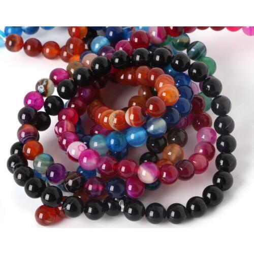 New Arrivals 15" Smooth Round pick colors Onyx Stone Beads 8mm Natural Gem Stone Breads 48 pcs/strand High Quality BTB027