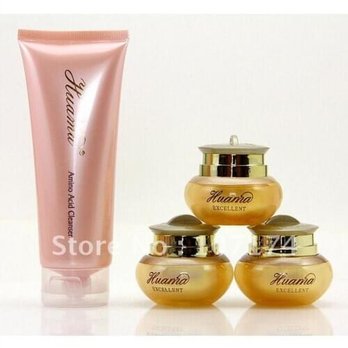 Original HUAMA EXCELLENT A B C Beauty Whitening cream Facial cleanser one set