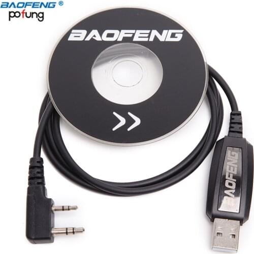 Authentic Genuine Baofeng USB Programming Cable With Driver CD for BaoFeng UV-5R BF-888S UV-82 UV-S9 Plus Walkie Talkie