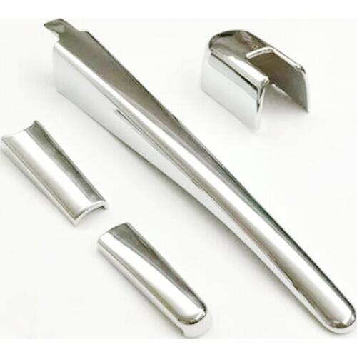 For Nissan Leaf 2017 2018 2019 ABS Chrome Car rear Wiper strip Frame decoration Covers Trim Car accessories Styling 4pcs