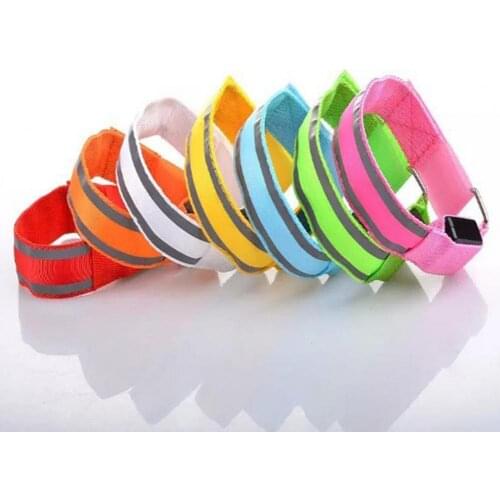 LED Riding Running Armband Arm Ring Luminous Double Reflective Strip Wrist Belt Armband Arm Ring Luminous Double Reflective Stri