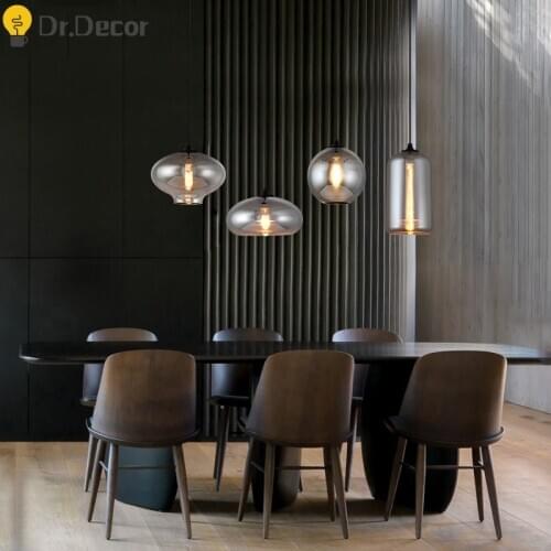 Nordic Minimalism Glass Pendant Lights Lighting Modern Dinning Room Restaurant Hanging Lamps Living Room Cafe Loft Pendant Lamp