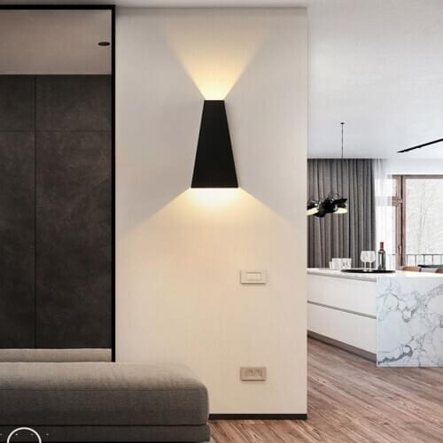 Modern simple wall lights bedroom bedside indoor wall lamp headboard reading recessed led wall lamp
