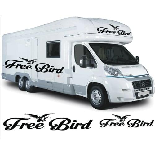 For free bird motorhome vinyl graphics sticker decals camper van caravan horsebox jc-10