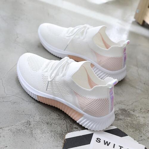 2019 Spring New Designer Wedges Black Platform Sneakers Women Shoes Casual Air Mesh Female Flats Shoes For Woman Feminino X9-07