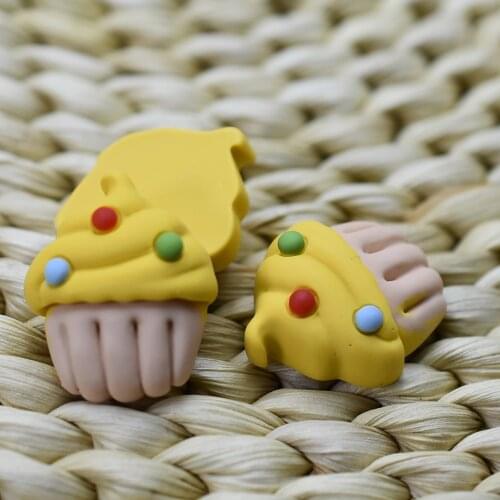 1pcs/lot resin flat back simulation ice cake 24mm Embellishment DIY Phone Decoration