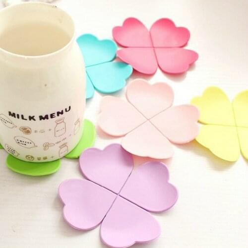 1pc Petal Design Coaster Silicone Anti-slip Cup Pad Flower Shaped Coffee Cup Mat Tableware Placemats Clearance Sale Random Color