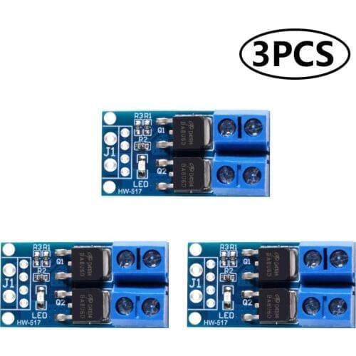 3PCS DC 5-36V 400W Dual High-Power MOS Field Effect Transistor Trigger Switch Driver Board PWM Control Electronic Wwitch Control