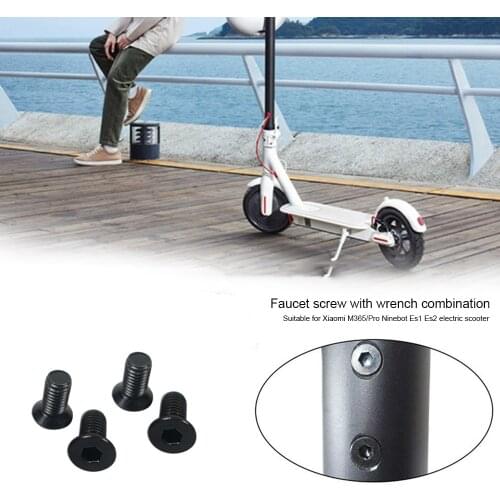 4 Pcs Original Front Tube Screws for Xiaomi Mijia M365 Electric Scooter Handle Bar Front Fork Tube Screws Hex Holder Parts Kits