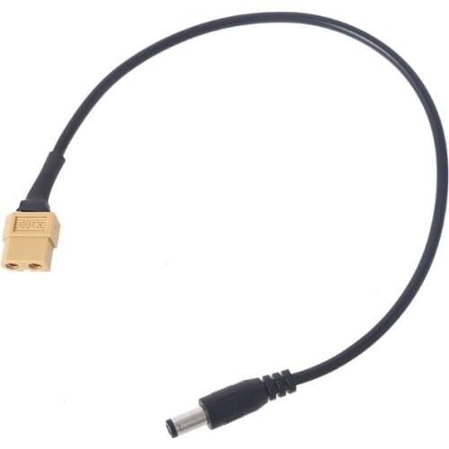 62KC Super-soft 300mm/ 11.8 inch Power Cable XT60 to DC5521 Electric Soldering Iron