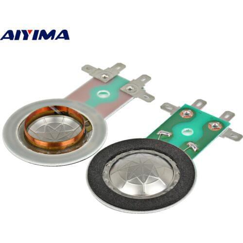 AIYIMA 2Pcs 25.5MM Treble Voice Coil Titanium Diaphragm Horn Speaker Tweeter Voice Coil