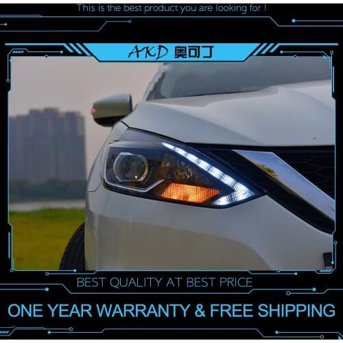 AKD Car Styling Headlights for Nissan Sentra Sylphy 2016-2018 LED Headlight DRL Head Lamp Led Projector Automotive Accessories