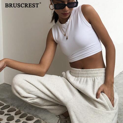 Женские хлопковые майки BRUSCREST China At AliExpress