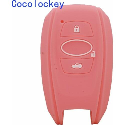 Cocolockey Silicone Car Key Cover for SUBARU Impreza Legacy Outback XV Remote Smart Key No Logo