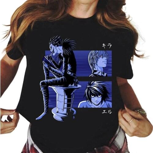 Unisex Tshirt Death Note Print t shirt mens Clothing Short Sleeve casual T-shirt Harajuku fashion top