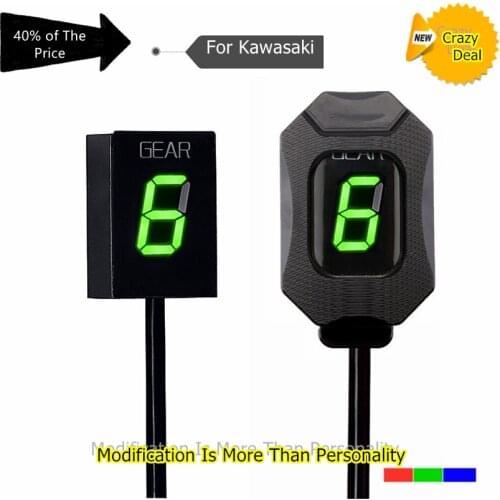 Motorcycle Gear Indicator For KAWASAKI Z750 Z750R Z800 Z800e Z1000 ER6N ER6F Versys 650 Ninja 300 400 Z650 6 Gear Upgrade
