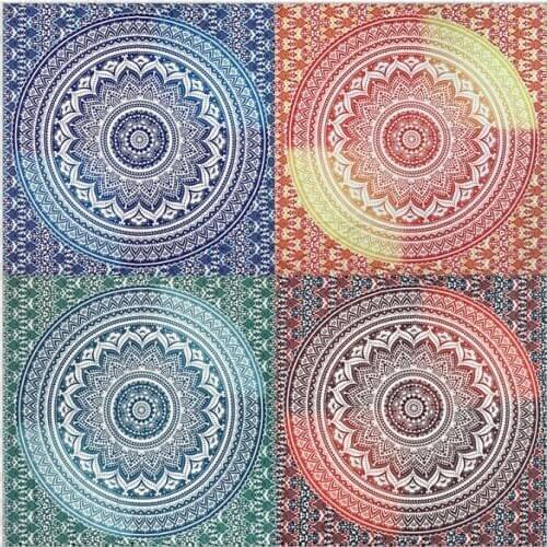 Indian Mandala Tapestry Cover-Up Blanket Wall Carpet rug table cloth sofa cover bed cover shawl 5colors 148*210cm free shipping