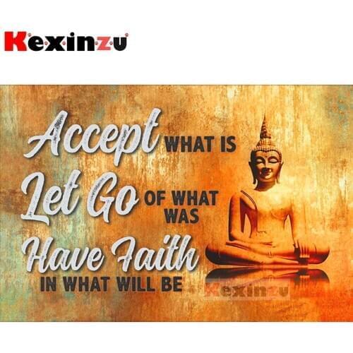 Full Square/Round 5d Diamond Painting-Memorial Golden Buddha-3d Embroidery Cross Stitch Mosaic Full Picture Rhinestone Decor Y05