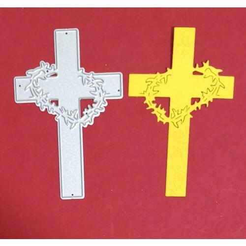 Cross Five-pointed Star Garland Cutting Die Stencil Metal Mould Template for DIY Scrapbook Album Embossing Craft Paper Card Make
