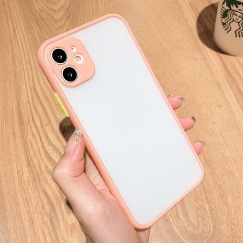 Cartoon CASE For iphone 12 Pro MAX 6.7 inch Case Precision Hole Luxury Thin Pink Back Cover For iphone 12 Soft Edge Shock Case