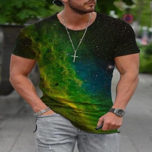 Mens Retro Printed Short Sleeve O-Neck Pullover T-Shirts Slim For Loose Casual Men For Clothing Streetwear Plus Size 2021