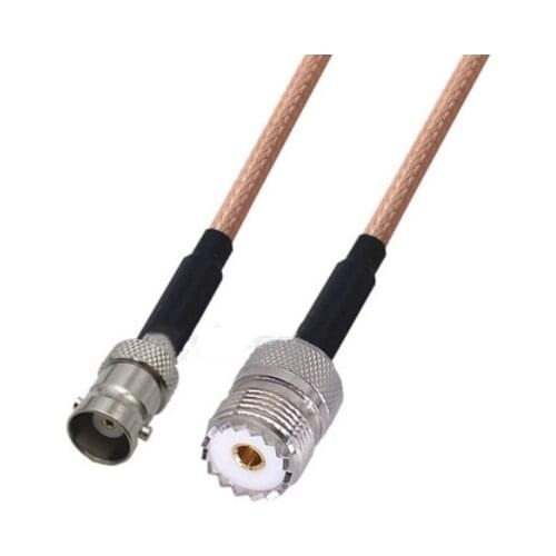 BNC Female to UHF PL259 Female Connector Pigtail Jumper RG316 Cable 50 ohm