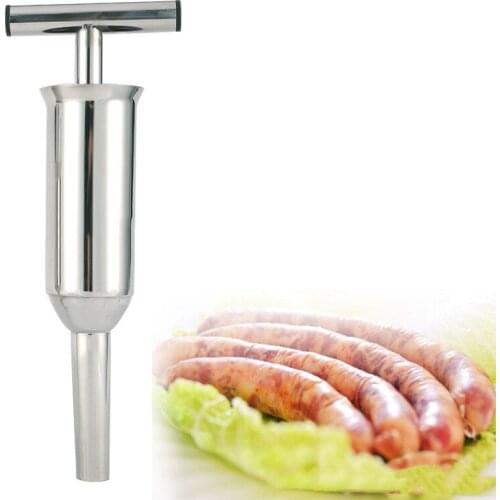 Homemade Sausage Stuffer Manual Household Small Enema Tool Convenient Stainless Steel Filling Machine Sausage Meat Filler