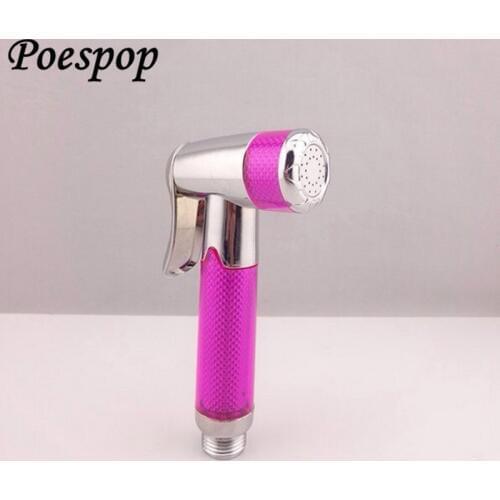 POSEPOP Bathroom HandHeld Toilet Bidet Sprayer Washing Sprinkler Shower Head Flusher Flushing Cleaning Bidets Blue Green Red