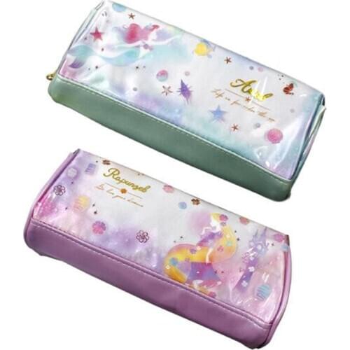 Mermaid Ariel Fish Princess Cartoon PVC Pouch Wallet Purse Pencil Bag