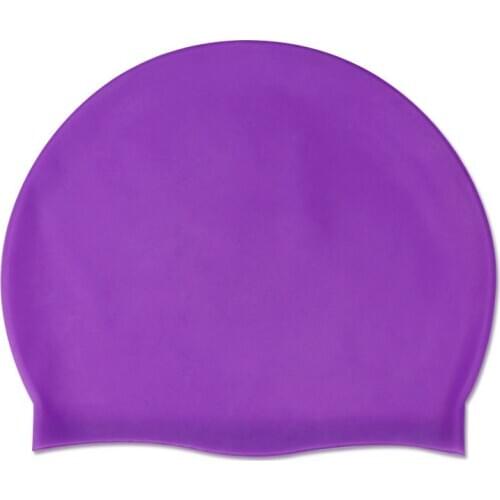 New Waterproof High Elastic Silicone Swimming Hat Adults Unisex Long Hair Bathing Cap Swimming Cap Stretch Drape Swim Pool Sport