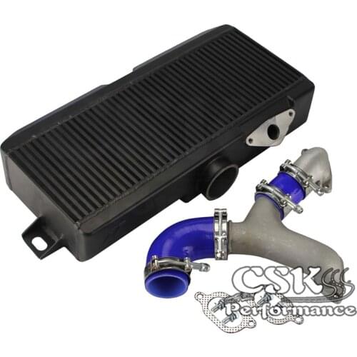 Top Mount Uprated Intercooler +Y Pipe Kit Fits For Subaru 02-07 WRX STI EJ20 EJ25 GD Red / Blue / Black