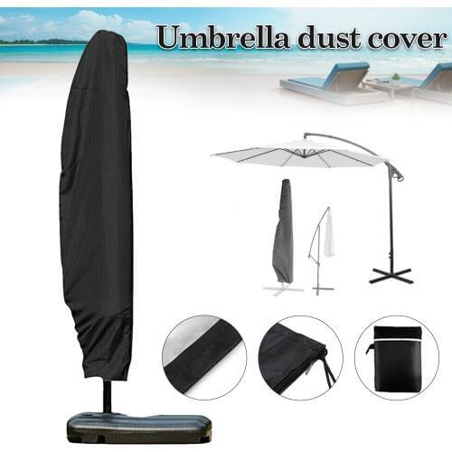 Waterproof Oxford Cloth Banana Umbrella Cover Outdoor Garden Patio Cantilever Parasol Protective Cover Sunshade Dust Cover