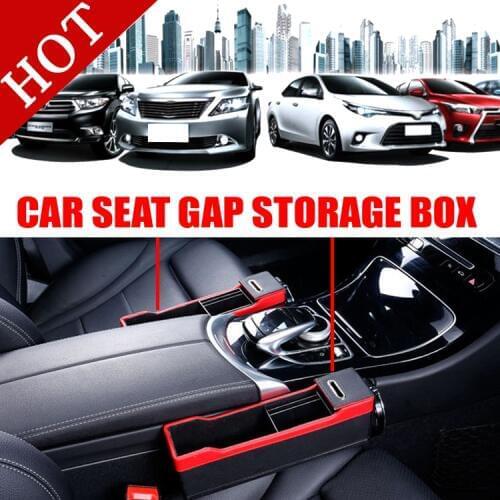 Car Seat Crevice Storage Box Cup Drink Holder Organizer Auto Gap Pocket Stowing Tidying For REIZ PRIUS VIOS PREVIA COROL accord