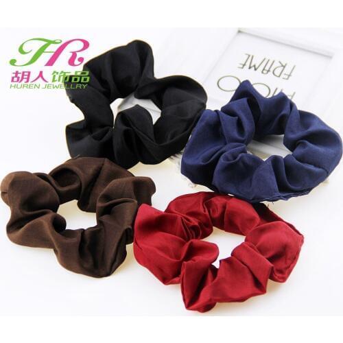 2019 Women New Chiffon Women Hair Scrunchies Soft Gum For Hair Top Quality Hair Tie Girls Ponytail Holders Hair Accessories