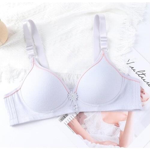 Bingyanfushi women bra classic Demi No rims soft cotton bralette sexy lace push up brassiere mother size 30-42 A B cup bh C15