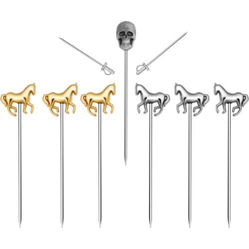 1Piece Fruit Cocktail Pick Stick Bar Tools Drink Stirring Sticks Martini Picks Party Wedding Accessory