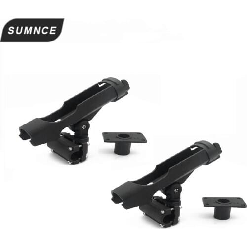 2 Pcs Fishing Rod rack Holders Adjustable Removable 360 degree Kayak Boat Accessories